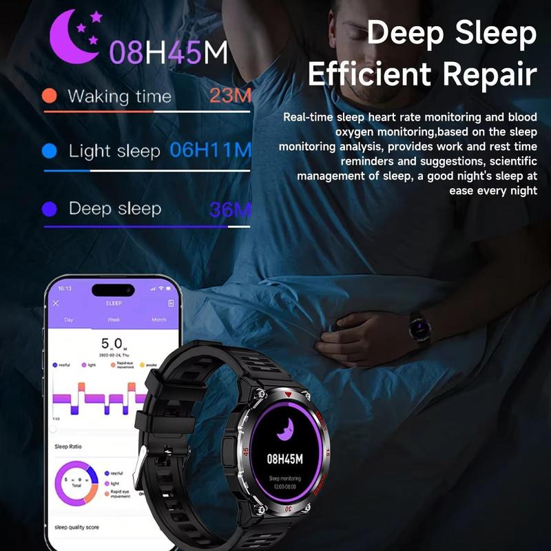 GT11 Watch Outdoor Smart Watch LED Flashlight Men's Bluetooth Sports Fitness Tracker