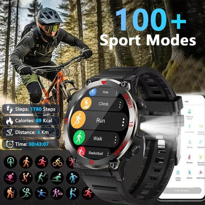 GT11 Watch Outdoor Smart Watch LED Flashlight Men's Bluetooth Sports Fitness Tracker