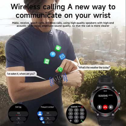 GT11 Watch Outdoor Smart Watch LED Flashlight Men's Bluetooth Sports Fitness Tracker