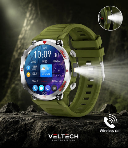 GT11 Watch Outdoor Smart Watch LED Flashlight Men's Bluetooth Sports Fitness Tracker